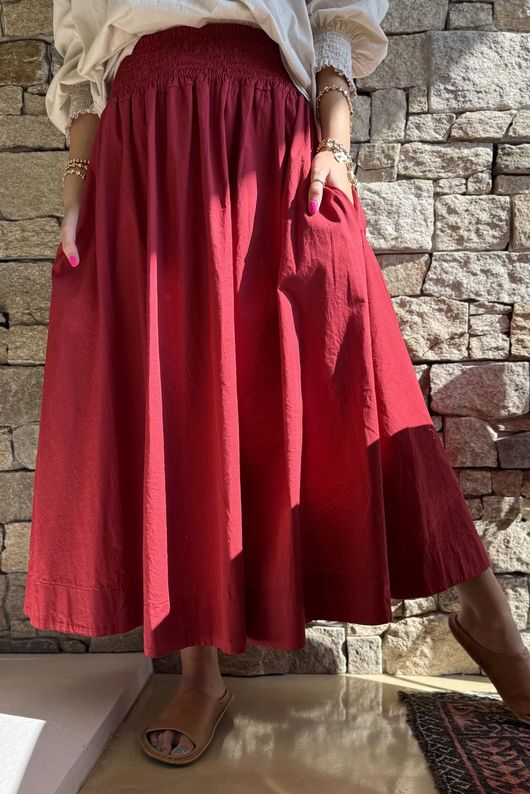 Paloma Ripley Skirt Sangria